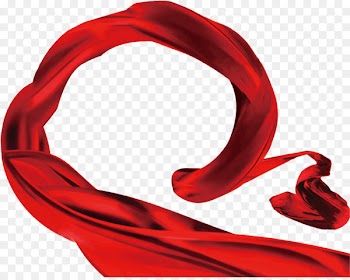 Red Ribbon Silk Textile - Red Ribbon 