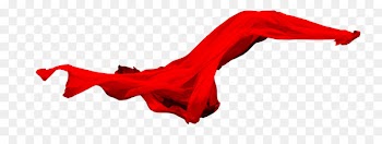 Red ribbon Textile - Floating Red Ribbon 