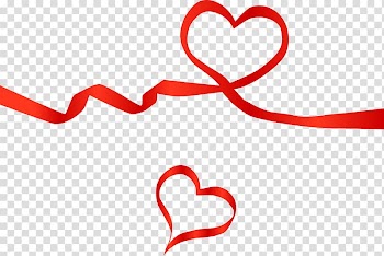 Red Ribbon Week Logo, Heart-shaped ribbon transparent background PNG clipart