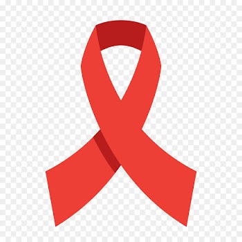 Red ribbon World AIDS Day Awareness ribbon - cancer symbol 
