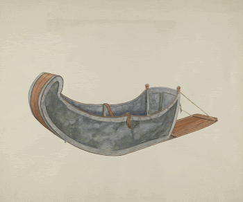 Red River Dog Sled (ca.1938) | Free Photo - rawpixel