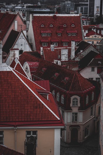 Red Roofed Buildings