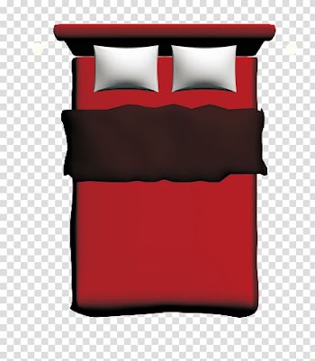 Red Room Bed, Room size chart diagram color flat red bed transparent background PNG clipart