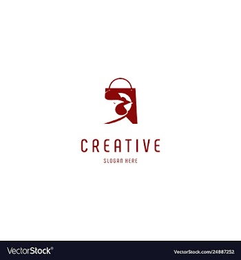 Red rooster shop retail creative business logo vector image
