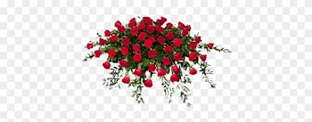 Red Rose Casket Spray - Red Rose Flower Sprays With Transparent Backgounds