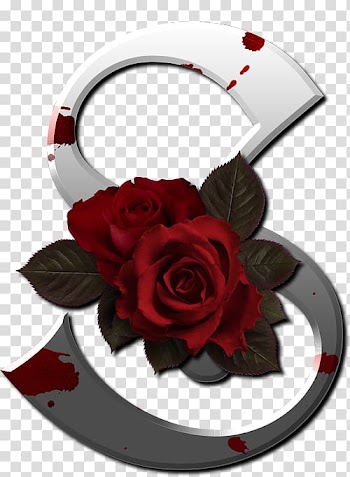 Red rose illustration, Lettering Gothic alphabet Gothic art, others transparent background PNG clipart