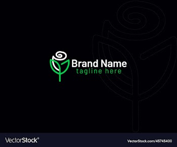 red rose logo design - flower logo free