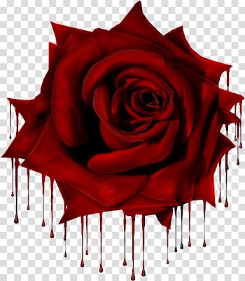 Red rose painting, Garden roses Gothic art Gothic architecture Goths, fright transparent background PNG clipart