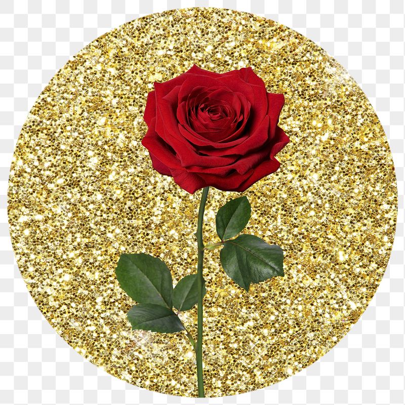 Red rose png badge sticker, | Free PNG - rawpixel