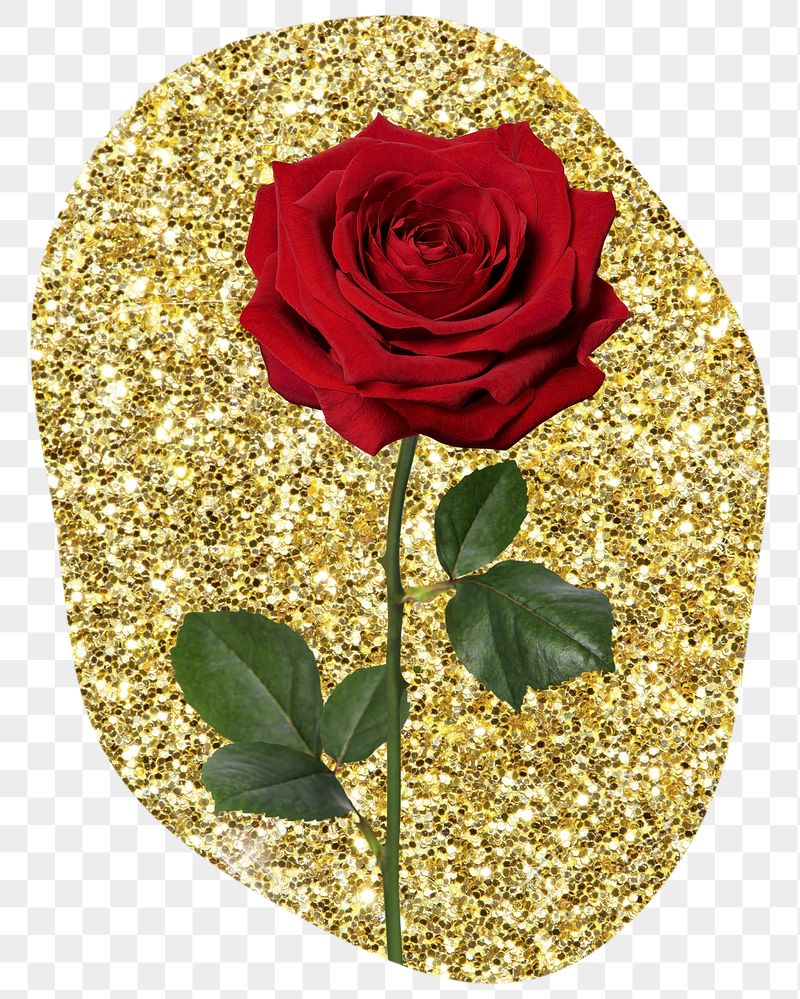 Red rose png badge sticker, | Free PNG - rawpixel