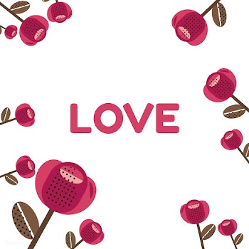 Red rose Valentine's pattern | Free stock vector - 558338