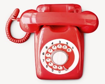 Red rotary telephone, retro object | Free PSD - rawpixel