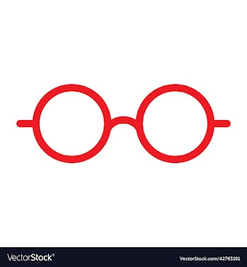 red round eyeglasses icon