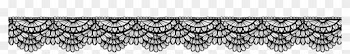 Red Round Heart Border Transparent Clip Art Image - Black Lace Border Png