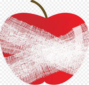 Red Royalty-free Illustration - Vector painted gauze pack apples 