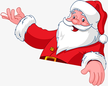 Red Santa Claus Waving Pattern, Santa Clipart, Red, Cartoon PNG ...
