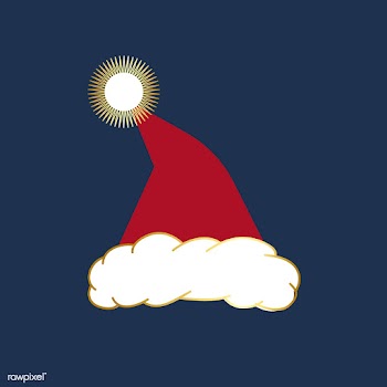 Red Santa hat design vector | Free stock vector - 503498