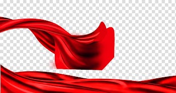 Red scarf vectr, Red Silk Ribbon, Red satin material transparent background PNG clipart