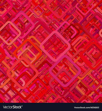 Red seamless abstract geometric square pattern vector image