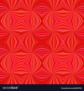 Red seamless abstract psychedelic curved ray vector image