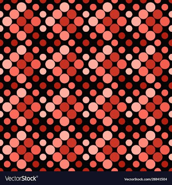 Red seamless dot pattern background - abstract vector image