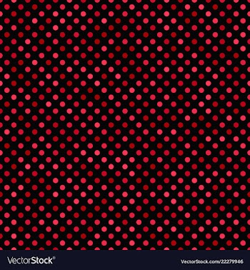 Red seamless dot pattern background - design vector image