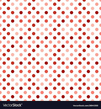 Red seamless dot pattern background design vector image