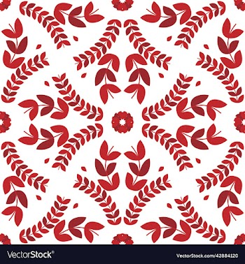 red seamless flower pattern floral texture