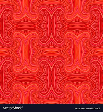 Red seamless hypnotic abstract spiral stripe vector image