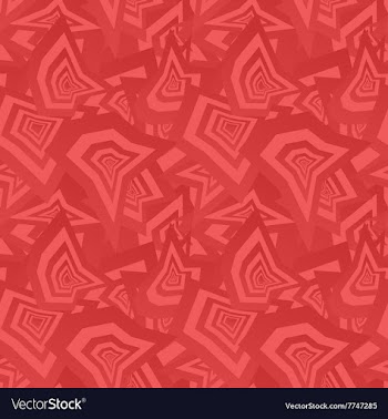 Red seamless irregular shape pattern background vector image