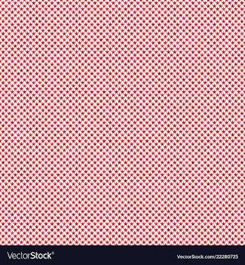 Red seamless pentagram star pattern background vector image