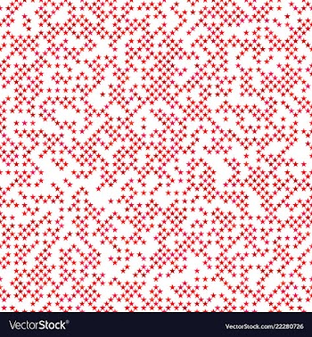 Red seamless pentagram star pattern background vector image