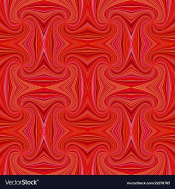 Red seamless psychedelic abstract spiral stripe vector image