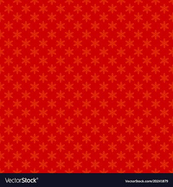 Red seamless simple geometrical snow flake vector image