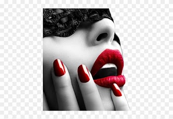 Red Sexy Lips And Nails Closeup - 4 Pics 1 Word 1164
