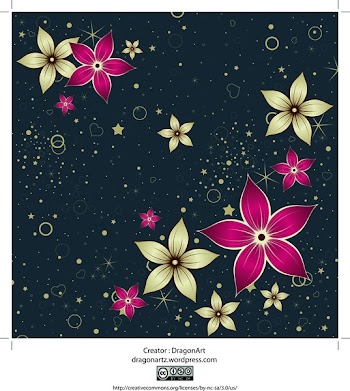 Red Silk Flower Design Background
