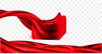 Red Silk Ribbon - Red satin material 