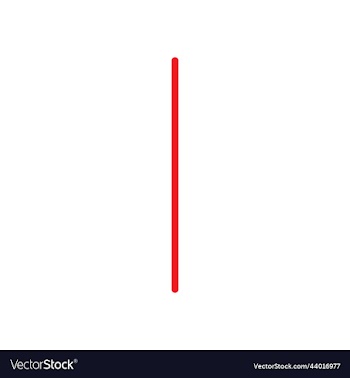 red single vertical line