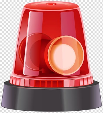 Red siren light, Police Siren , Red Police Siren transparent background PNG clipart