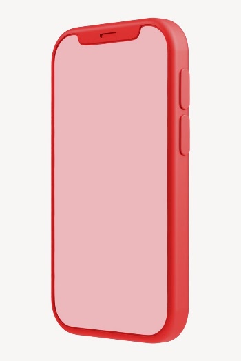 Red smartphone mockup, 3D digital | Free PSD Mockup - rawpixel