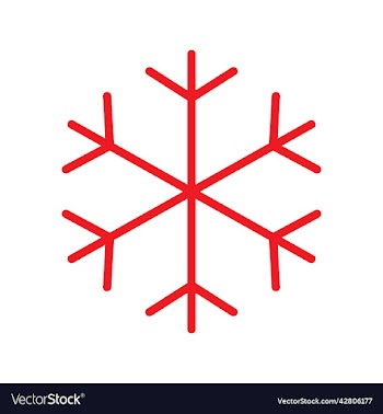 red snowflake icon or logo