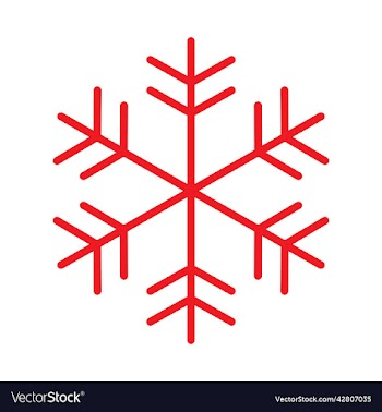 red snowflake icon or logo