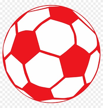 Red Soccer Ball Clip Art - Soccer Ball Drawing Colorful