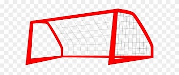 Red Soccer Goal Net Clip Art At Clker - Draw A Soccer Goal Net