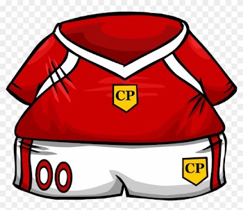 Red Soccer Jersey - Soccer Club Penguin