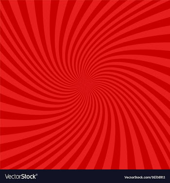 Red spiral design background vector image