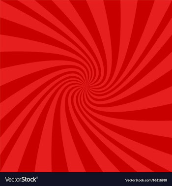 Red spiral design background vector image