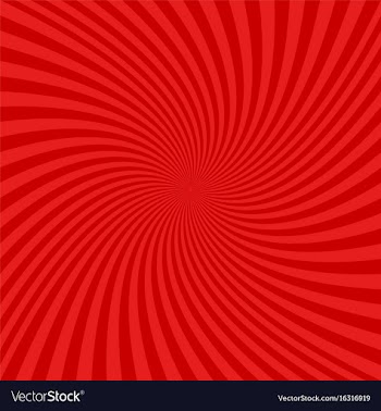 Red spiral design background vector image