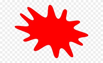 Red Splat Clip Art At Clker Com Vector Clip Art Online - Canada Maple Leaf Transparent