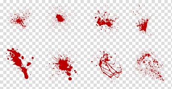 Red splats, Blood film Bloodstain pattern analysis, texture background transparent background PNG clipart